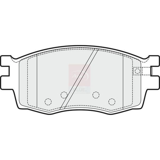 Apec Front Brake Pad Set fits Hyundai Accent III 2005-2010 1.4 1.5 1.6
