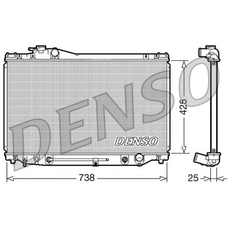 Denso Engine Radiator fits Lexus Sc 1991-2000