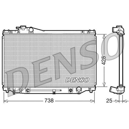 Denso Engine Radiator fits Lexus Sc 1991-2000