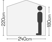 Quest Screen House 4 Pro pop up Gazebo (Grey) Quest Leisure - Dynamic Drive