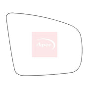 Apec Exterior Wing Mirror Glass Right fits BMW X5 2006-2013 3.0 4.8