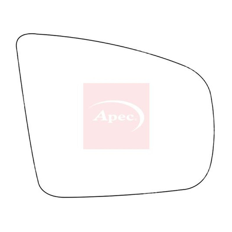 Apec Exterior Wing Mirror Glass Right fits BMW X5 2006-2013 3.0 4.8