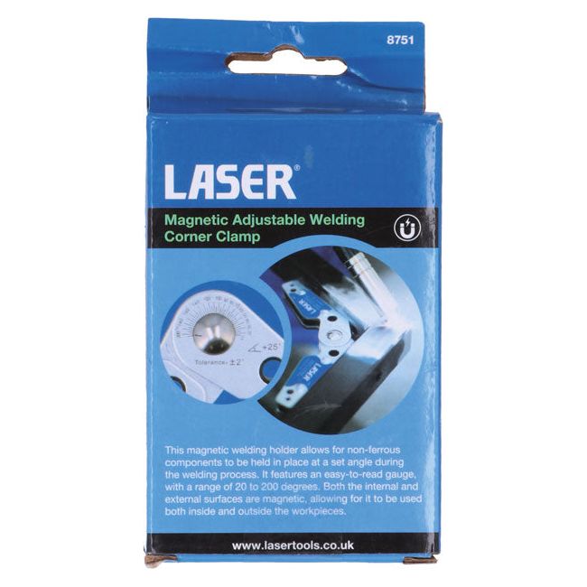 Laser Magnetic Adjustable Welding Corner Clamp - 8751 Laser - Dynamic Drive