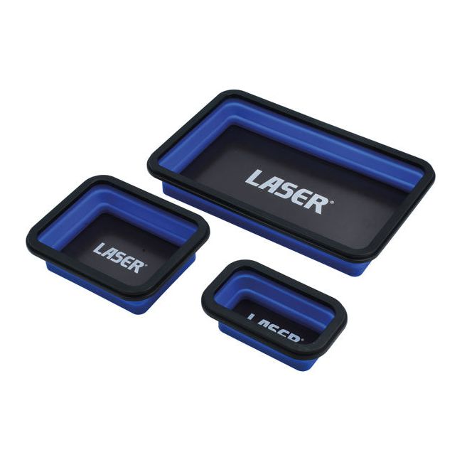 Laser Magnetic Parts Tray Set 3pc - 8755 Laser - Dynamic Drive