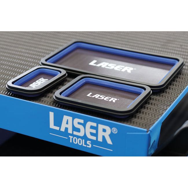Laser Magnetic Parts Tray Set 3pc - 8755 Laser - Dynamic Drive