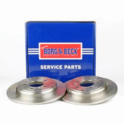 Borg & Beck Rear Brake Discs & Pads fits Peugeot 605 1989-1999 2.0 2.1 2.5 3.0