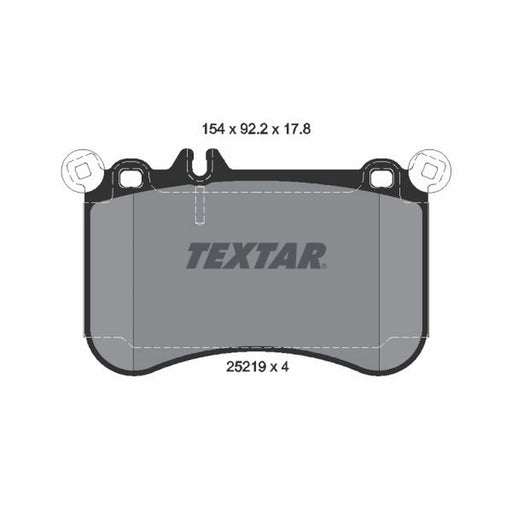 Textar Front Brake Pad Set 2521901