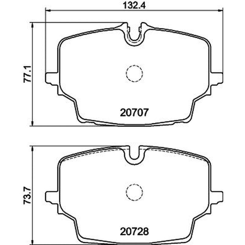 Mintex Front Brake Pad Set fits BMW 1 2024 on