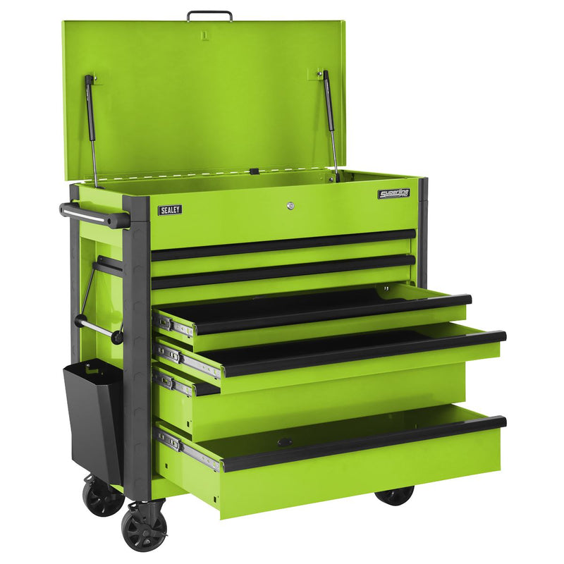 Superline Pro Tool Trolley 6 Drawer - Green AP366HV Superline Pro - Dynamic Drive