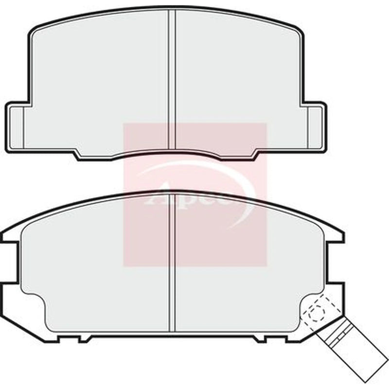 Apec Rear Brake Pad Set PAD499