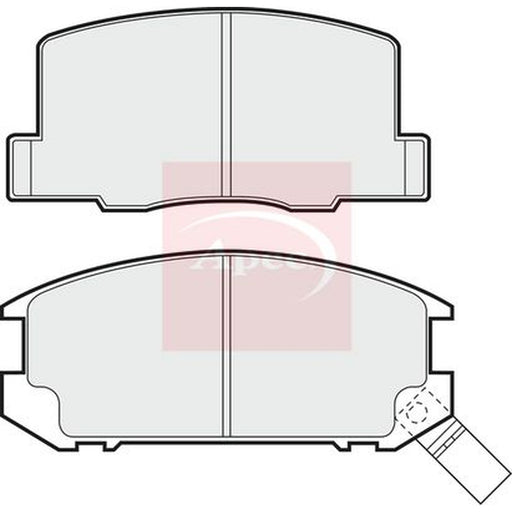 Apec Rear Brake Vented Discs & Pads fits Toyota MR2 II 1989-2000 2.0