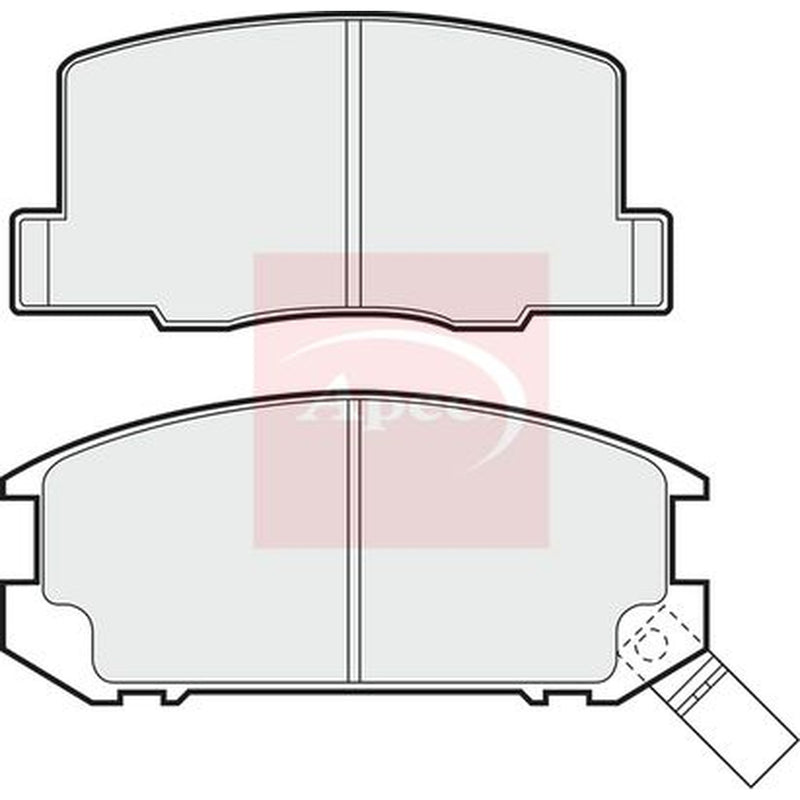 Apec Front & Rear Pads fits Toyota MR2 II 1989-2000 2.0
