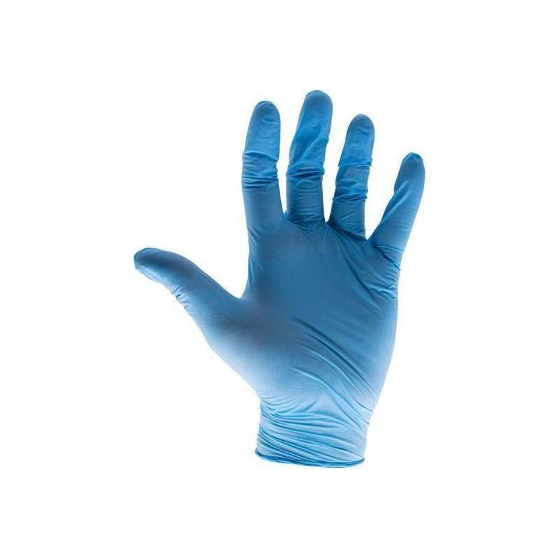 Scan Blue Nitrile Disposable Gloves Medium (Box of 100) Scan - Town Tools
