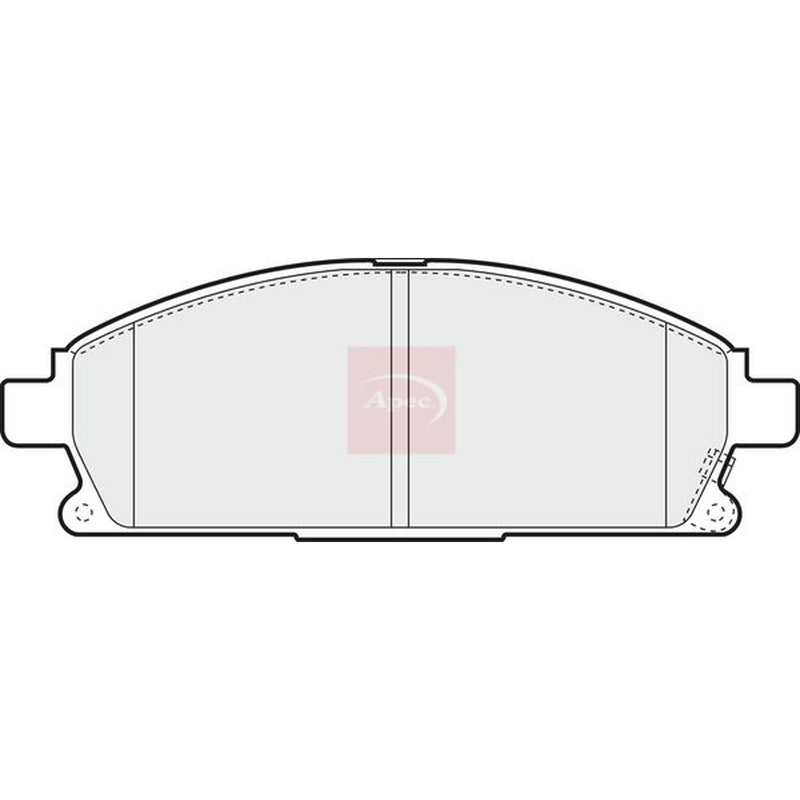Apec Front & Rear Brake Discs & Pads fits Nissan X-Trail I 2001-2013 2.0 2.2 2.5