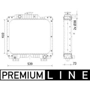 Mahle Engine Radiator fits New Holland Td4000F 2011 on