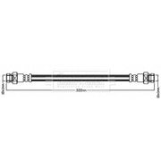 Borg & Beck Brake Hydraulic Hose Line Rear Right BBH8234