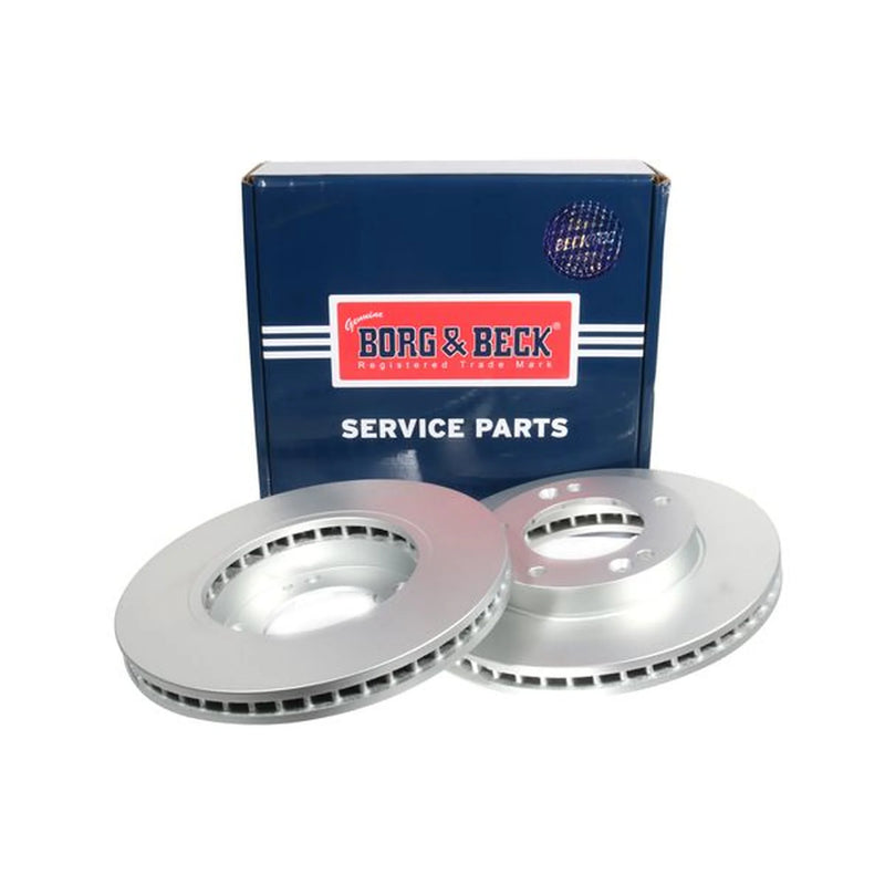 Borg & Beck Front Brake Discs & Pads fits Kia Sorento I 2002-2011 2.4 2.5 3.5