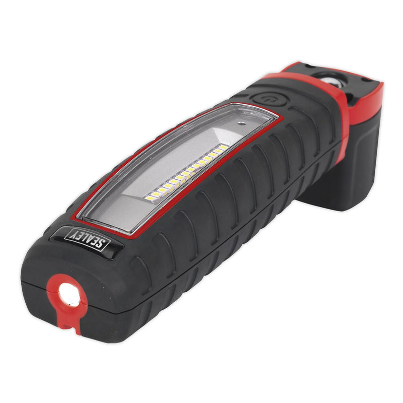 Sealey Rechargeable 360 Inspection Light 14 SMD LED & 3W SMD LED Black Lithium-i Sealey - Dynamic Drive