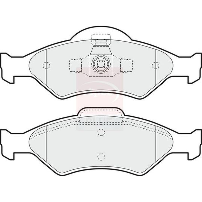 Apec Front Brake Pad Set fits Ford Courier Box Body/Mpv 2000-2003 1.8