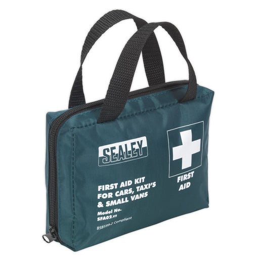 Sealey First Aid Kit Medium for Cars Taxis & Small Vans BS 8599-2 Compliant Sealey - Dynamic Drive