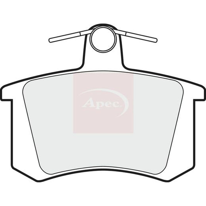 Apec Rear Brake Pad Set fits Alfa Romeo 164 1987-1998 2.0 3.0