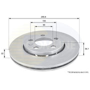 Comline Front & Rear Brake Discs & Pads fits Audi A1 2014-2018 1.0 1.4 1.6