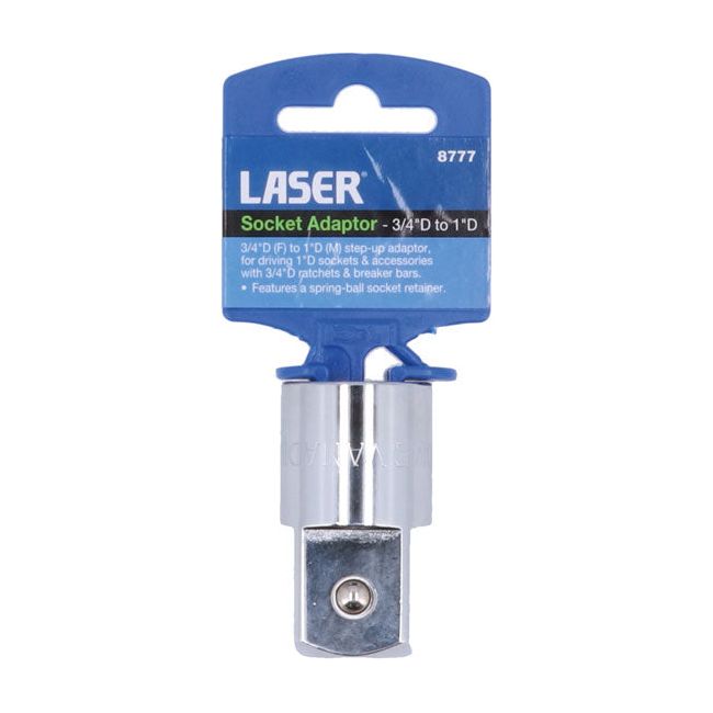 Laser Socket Adaptor 3/4"D to 1"D Laser - Dynamic Drive