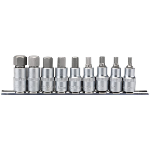 Draper Metric Hex. Socket Bit Set, 1/2" Sq. Dr., 55mm (9 Piece) 16307 Draper - Dynamic Drive