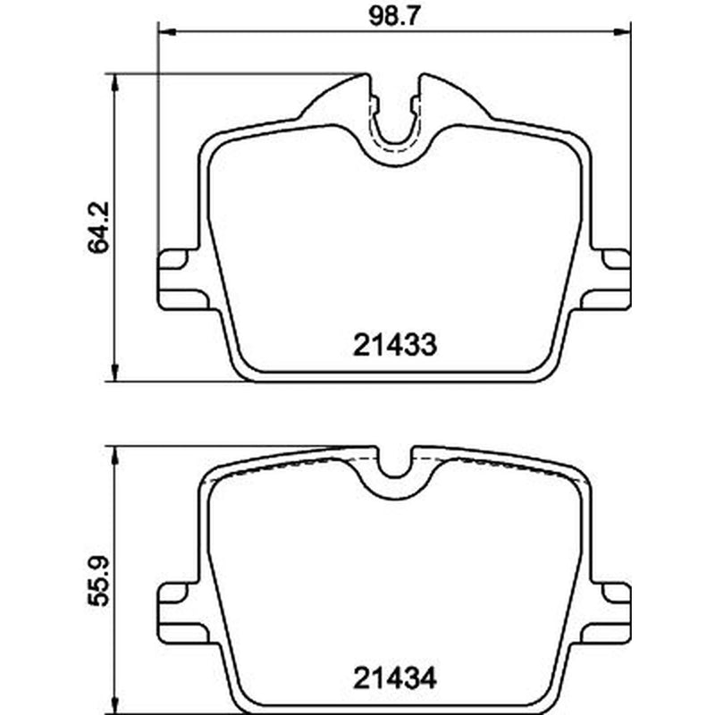 DON Rear Brake Pad Set fits BMW 2 2022 on