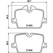 Mintex Rear Brake Pad Set fits BMW 2 2022 on