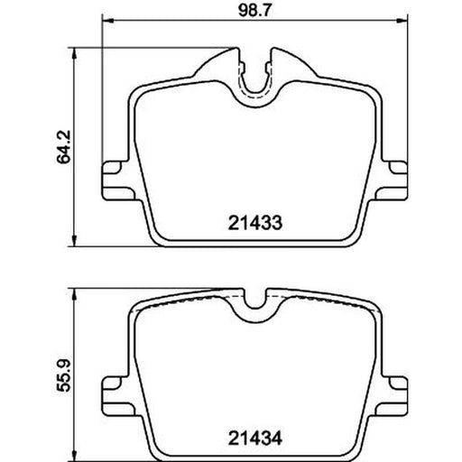 Mintex Rear Brake Pad Set fits BMW 2 2022 on
