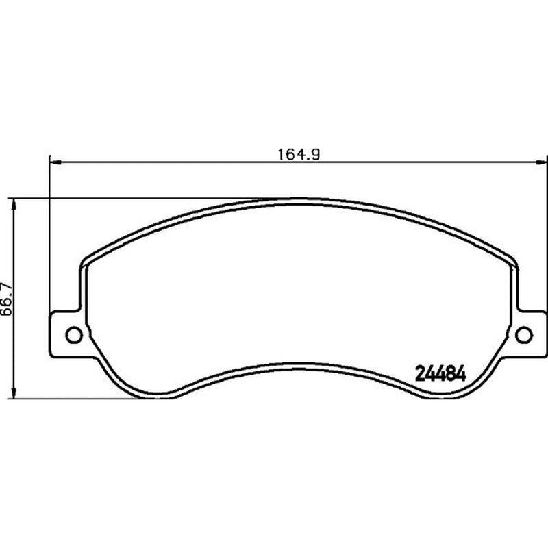 Mintex Front Brake Pad Set fits Ford Transit 2006-2014 2.2 2.3 2.4 3.2