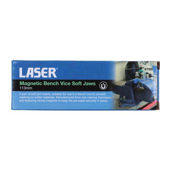 Laser Magnetic Bench Vice Soft Jaws 113mm Laser - Dynamic Drive