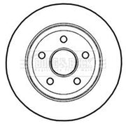 Borg & Beck 2 x Solid Rear Brake Discs BBD4661-x2