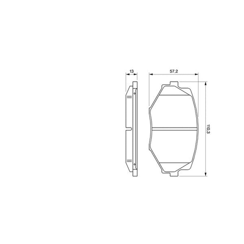 Bosch Front Brake Pad Set fits Mazda MX-5 1993-2005 1.6 1.8