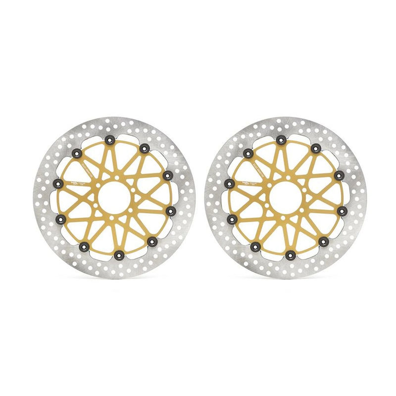 Brembo Front Brake Floating Brake Disc Discs & Pads fits Aprilia Tuono 2014 on