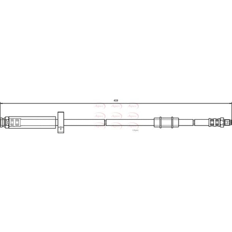 Apec Brake Hydraulic Hose Line Front fits Citroën C25 1981-1994 1.8 2.0 2.5