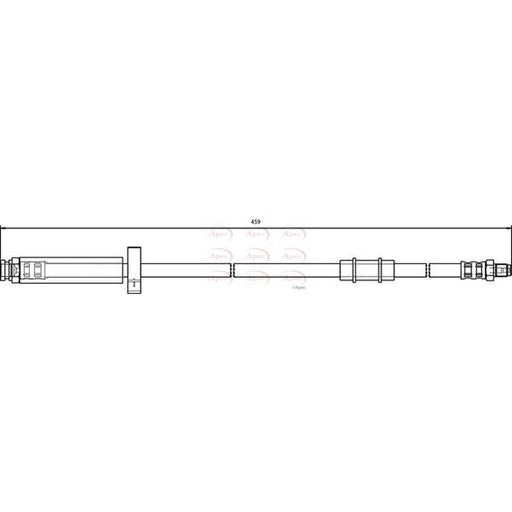 Apec Brake Hydraulic Hose Line Front fits Citroën C25 1981-1994 1.8 2.0 2.5