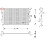 Denso Engine Radiator DRM09044