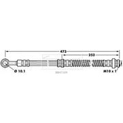 Borg & Beck Brake Hydraulic Hose Line Front Right BBH7109