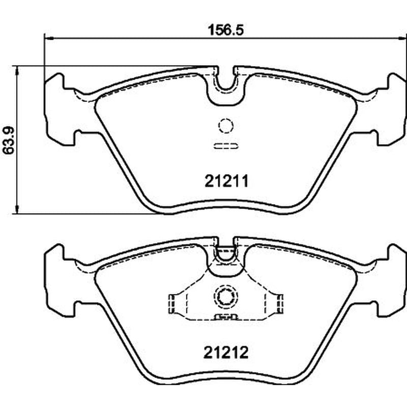 Mintex Front & Rear Pads fits Peugeot 605 1989-1999 3.0