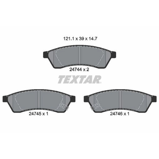 Textar Rear Brake Pad Set 2474401