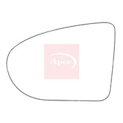Apec Exterior Wing Mirror Glass Left fits Nissan Qashqai +2 2007-2014