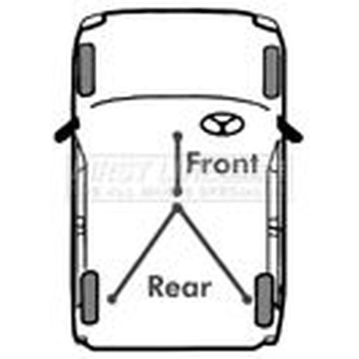 First Line Handbrake Cable Left Rear fits Citroën Relay II 2002-2006 2.0 2.2 2.8
