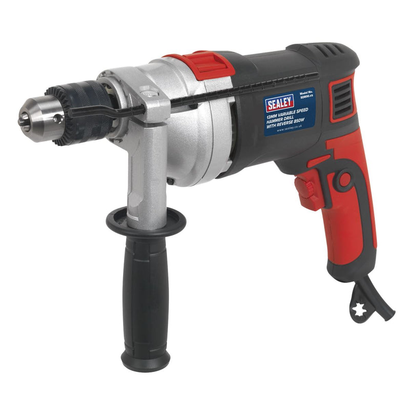 Sealey Hammer Drill13mm Variable Speed with Reverse 850W/230V SD800 Sealey - Dynamic Drive
