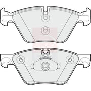 Apec Front Vented & Rear Vented Brake Discs & Pads fits BMW 5 2009-2017