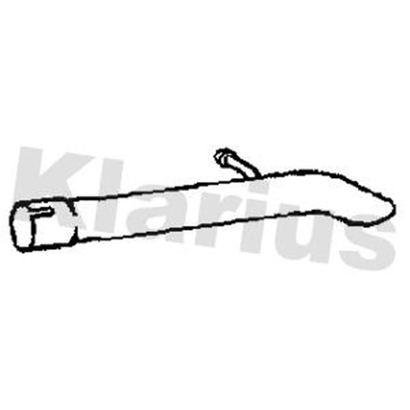 Klarius Exhaust Pipe OD fits Ford C-Max II 2010-2019 1.5 1.6