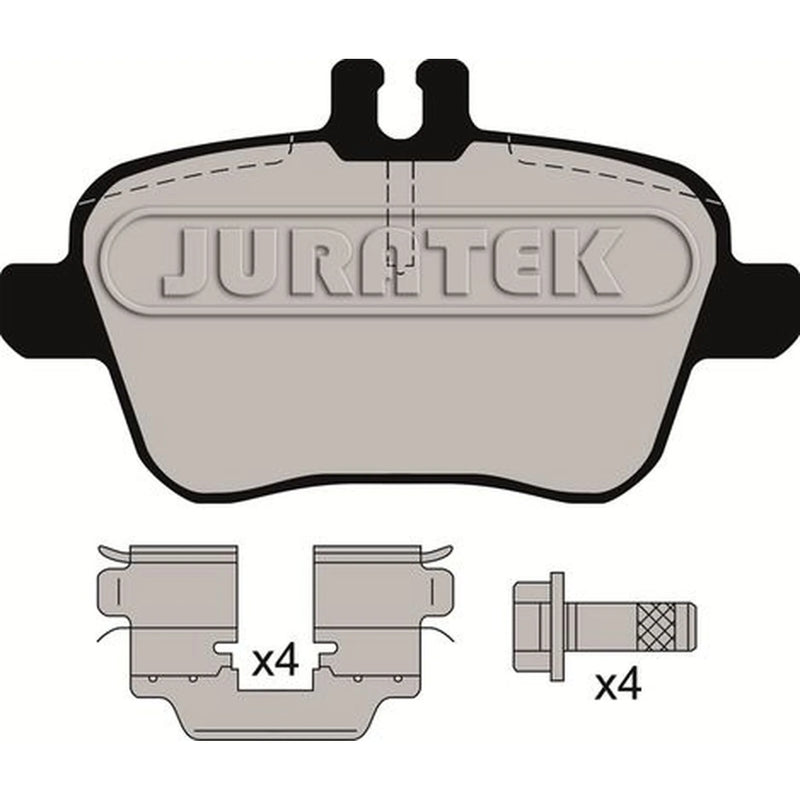 Juratek Front & Rear Pads fits Mercedes-Benz Slk 2011 on 172.447 172.448