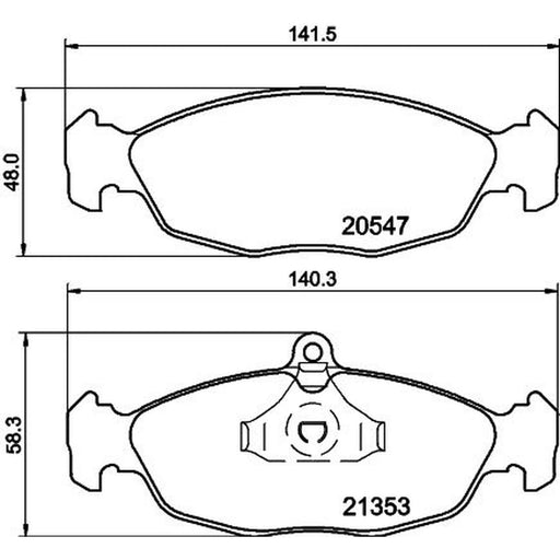 Mintex Rear Brake Discs & Pads fits Jaguar Xj 1994-1997 3.2 4.0 6.0