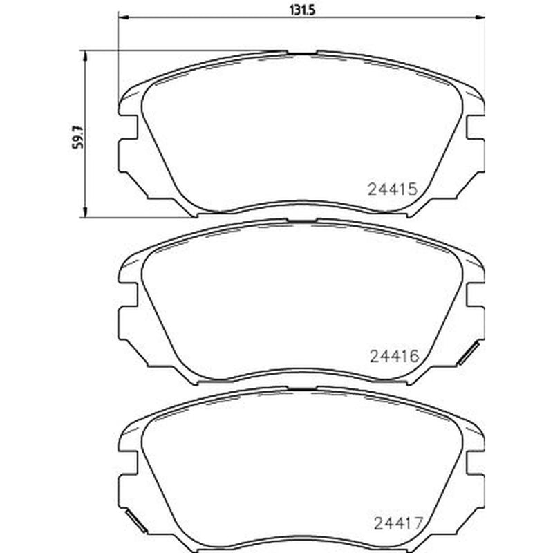 DON Front Brake Discs & Pads fits Opel Insignia A Sports Tourer 2008-2017